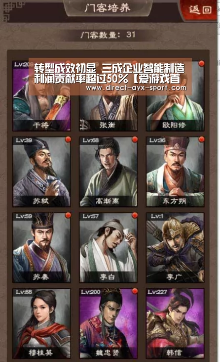转型成效初显 三成企业智能制造利润贡献率超过50%【爱游戏首页】(图2) 爱游戏首页
